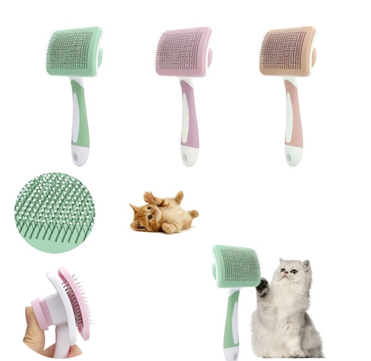 Dog and Cat Grooming Brush with Easy Hair Release !